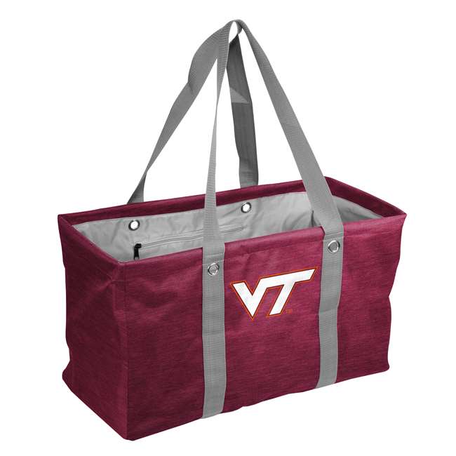 Virginia Tech Hokies Crosshatch Picnic Caddy Tote Bag