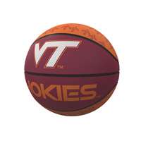 Virginia Tech Hokies Repeating Logo Youth Size Rubber Basketball