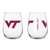 Virginia Tech 16oz Gameday Curved Beverage Glass