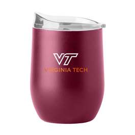 Virginia Tech 16oz Flipside Powder Coat Curved Beverage