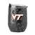 Virginia Tech Leopard 16oz Black Powdercoat Curved Beverage