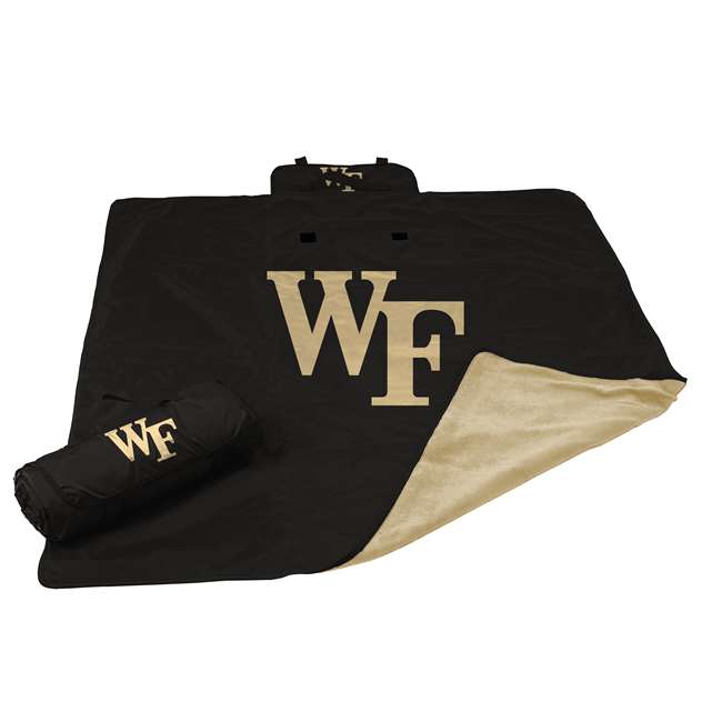 Wake Forest University Deamon Deacons All Weather Stadium Blanket