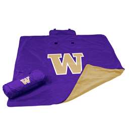 Logo Brands NCAA Washington All Weather Blanket, One Size, Multicolor