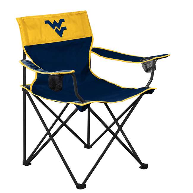 West Virginia Mountaineers Big Boy Folding Chair with Carry Bag