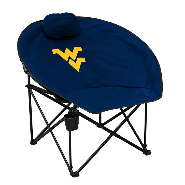 University of West Virginia Mountaineers Sphere Squad Round Folding Dorm Chair