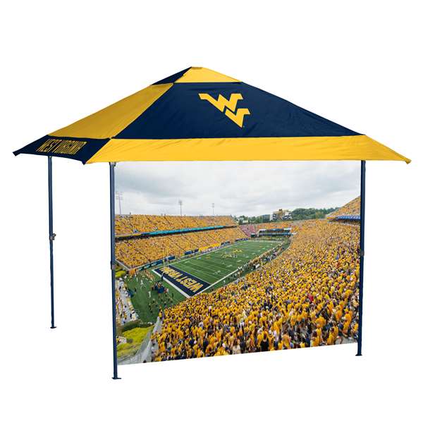 West Virginia Mountaineers Canopy Tent 12X12 Pagoda with Side Wall  
