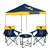 West Virginia Mountaineers Canopy Tailgate Bundle - Set Includes 9X9 Canopy, 2 Chairs and 1 Side Table