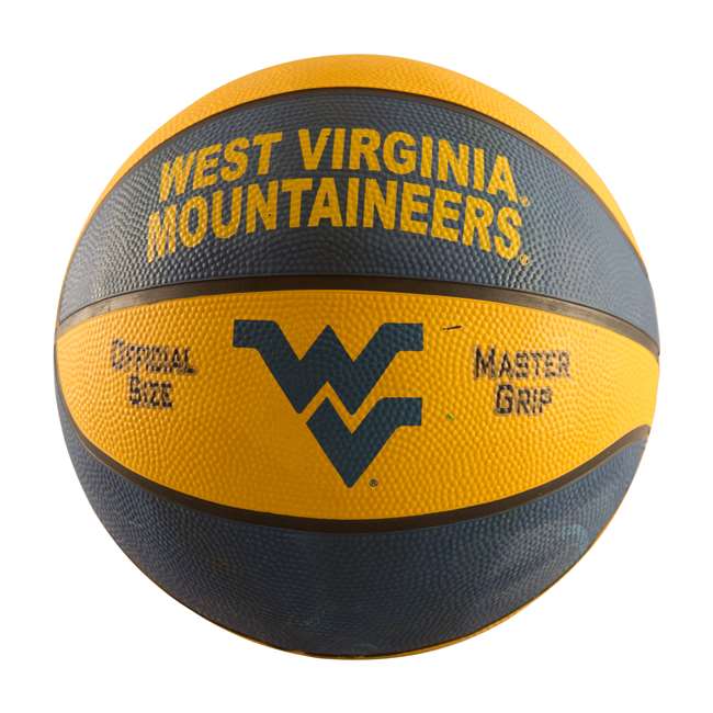 West Virginia Full-Size Rubber Basketball