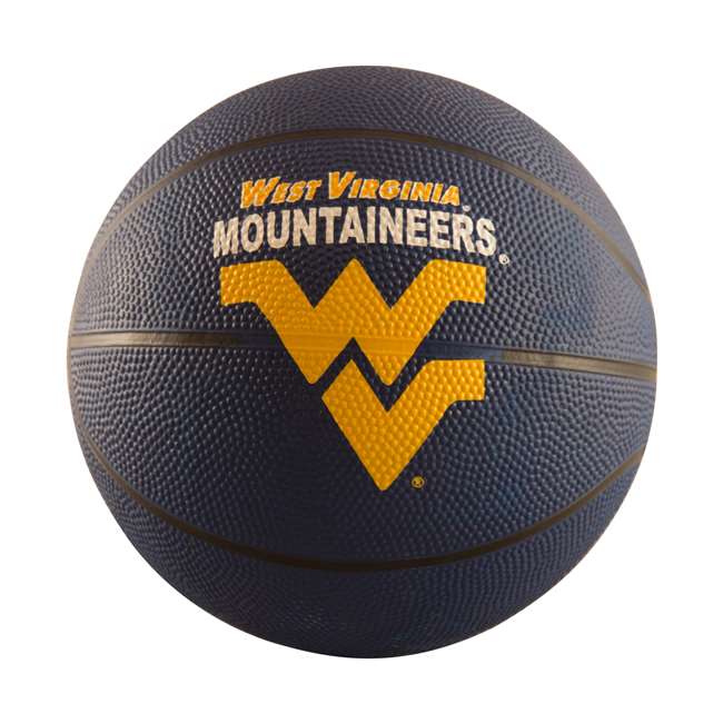 West Virginia Mini-Size Rubber Basketball