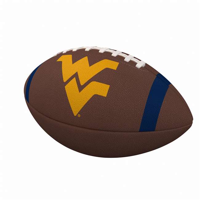 University of West Virginia Mountaineers Team Stripe Official Size Composite Football