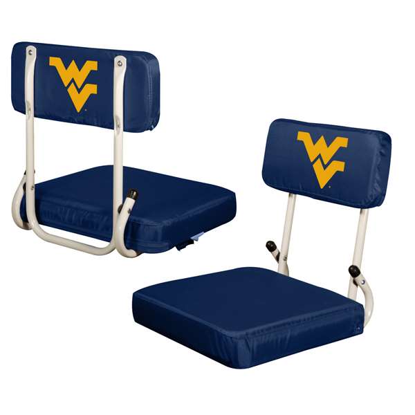 University of West Virginia Mountaineers Folding Hard Back Stadium Seat - Bleacher Chair