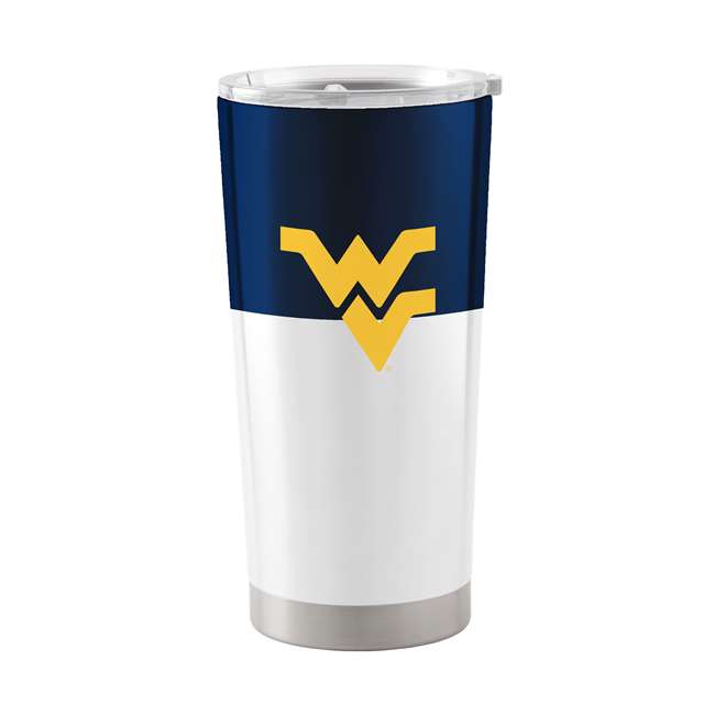 West Virginia Colorblock 20oz Stainless Tumbler