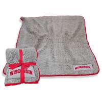 University of Wisconsin Badgers Frosty Fleece Blanket 60 X 50 inches