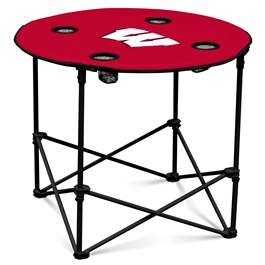 University of Wisconsin BadgersRound Folding Table with Carry Bag
