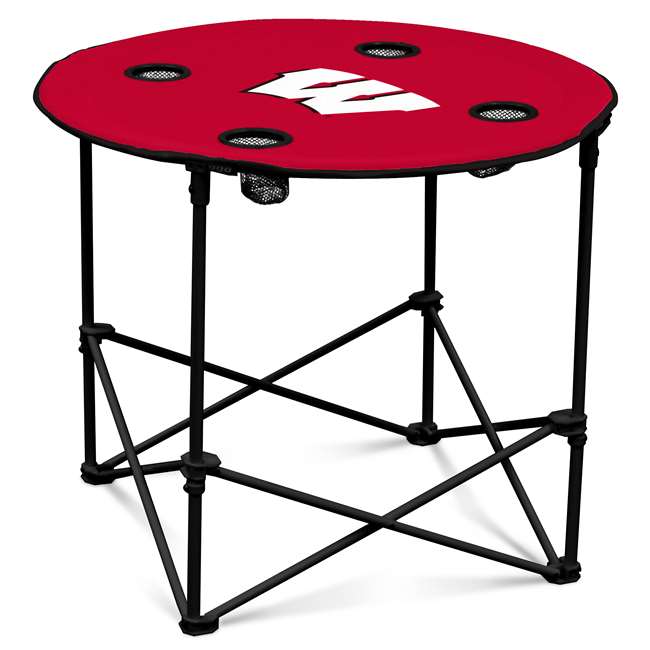 University of Wisconsin BadgersRound Folding Table with Carry Bag