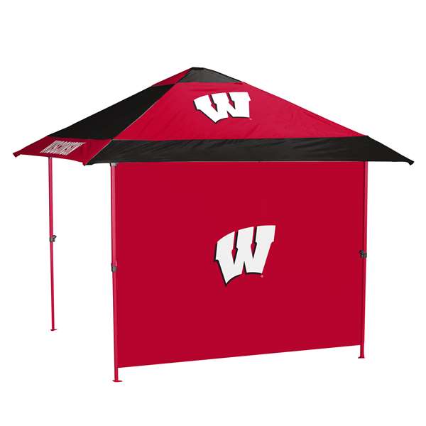 Wisconsin badgers Pagoda Tent Colored Frame + Weight Bags