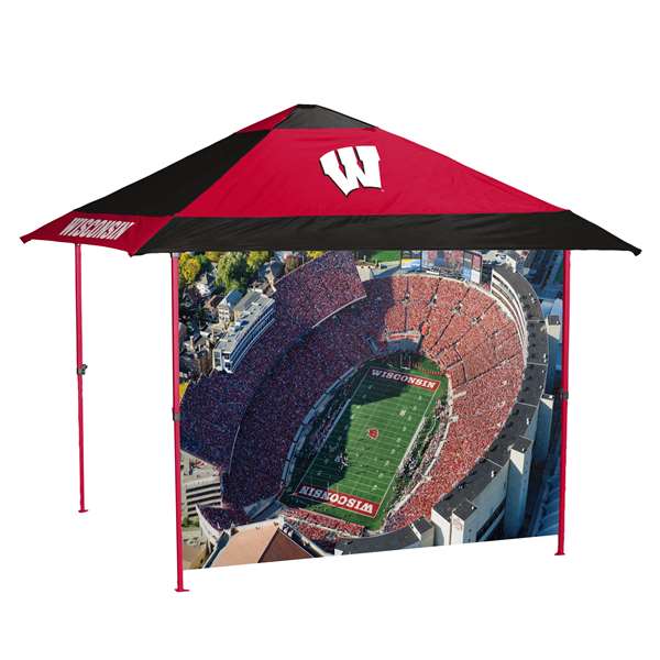 Wisconsin Badgers Canopy Tent 12X12 Pagoda with Side Wall  