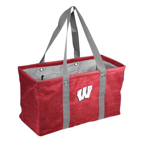 University of Wisconsin Badgers Crosshatch Picnic Caddy Tote Bag