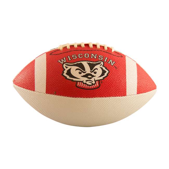 Wisconsin Junior-Size Rubber Football