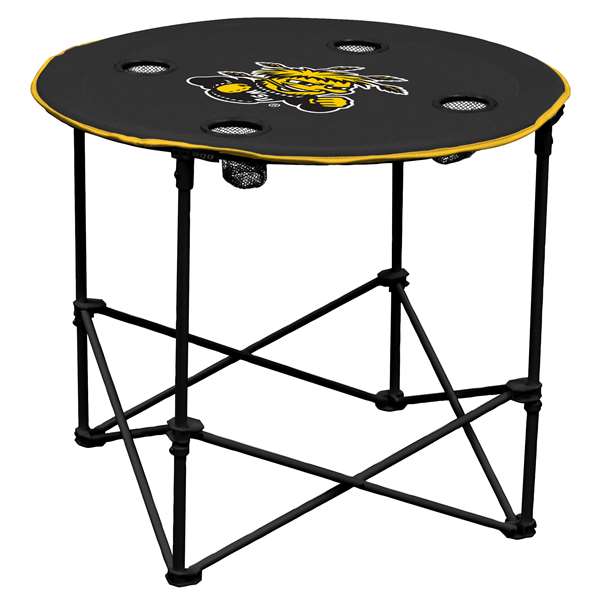 Wichita State University Shockers Round Folding Table with Carry Bag