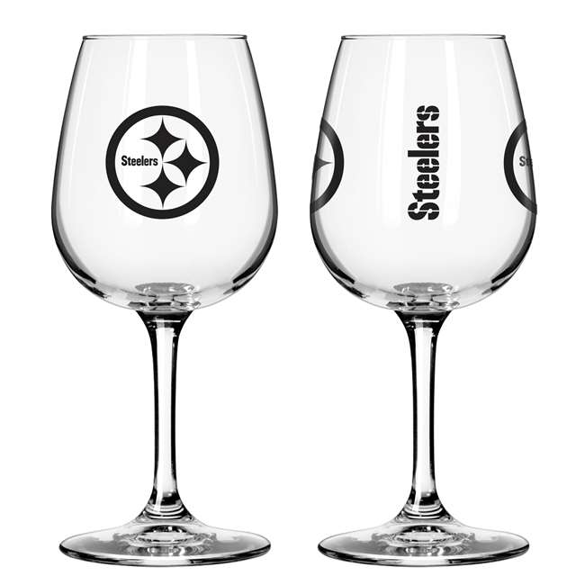 Pittsburgh Steelers 12oz Gameday Stemmed Wine Glass