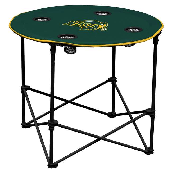 North Dakota State University BisonRound Folding Table with Carry Bag