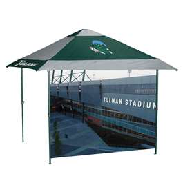 Tulane Green Wave Canopy Tent 12X12 Pagoda with Side Wall