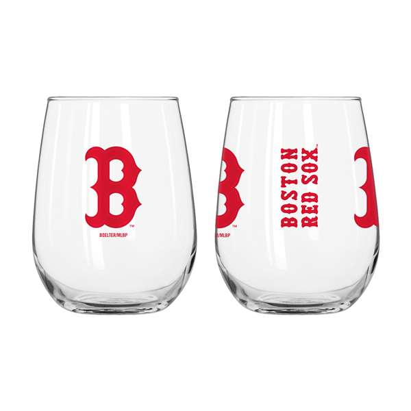 Boston Red Sox 16oz Gameday Curved Beverage Glass