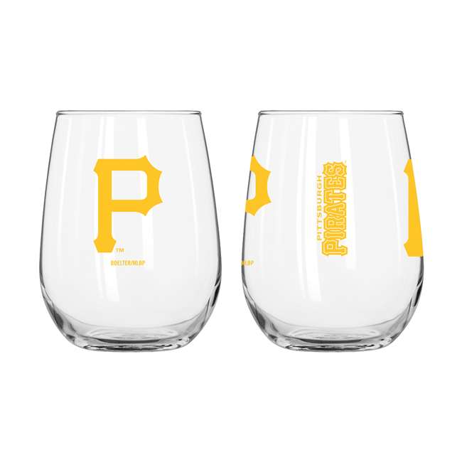 Pittsburgh Pirates 16oz Gameday Curved Beverage Glass