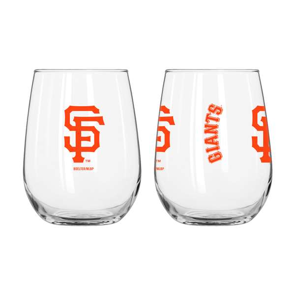 San Francisco Giants 16oz Gameday Curved Beverage Glass