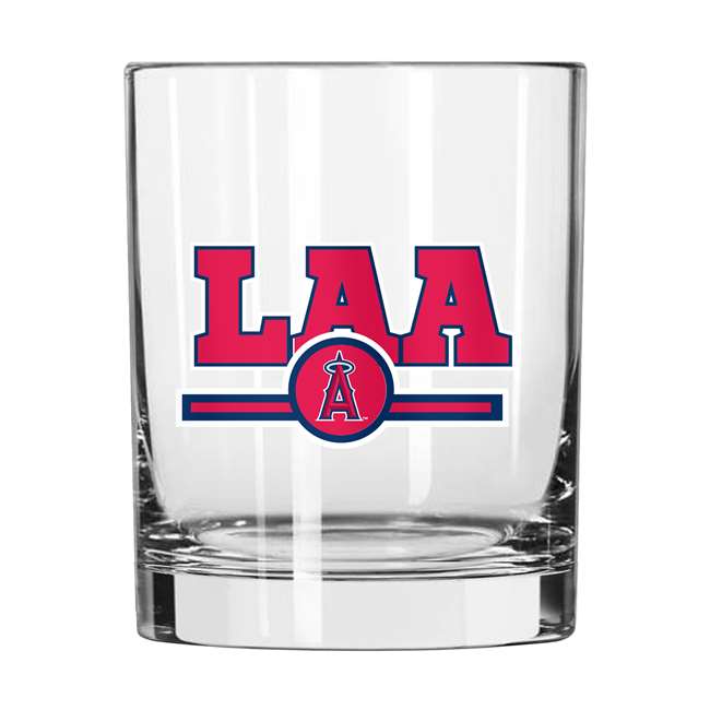 Los Angeles Angels 14oz Letterman Rock Glass (2 Pack)
