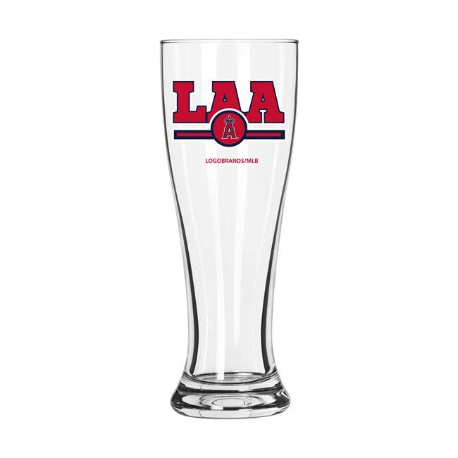 Los Angeles Angels 16oz Lettermand Pilsner Glass (2 Pack)