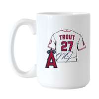 LA Angels Mike Trout Jersey 15oz Sublimated Mug