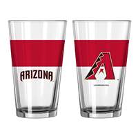 Arizona Diamondbacks 16oz Colorblock Pint Glass (2 Pack)