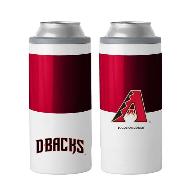 Arizona DiamondbacksColorblock 12oz Slim Can Stainless Steel Coozie