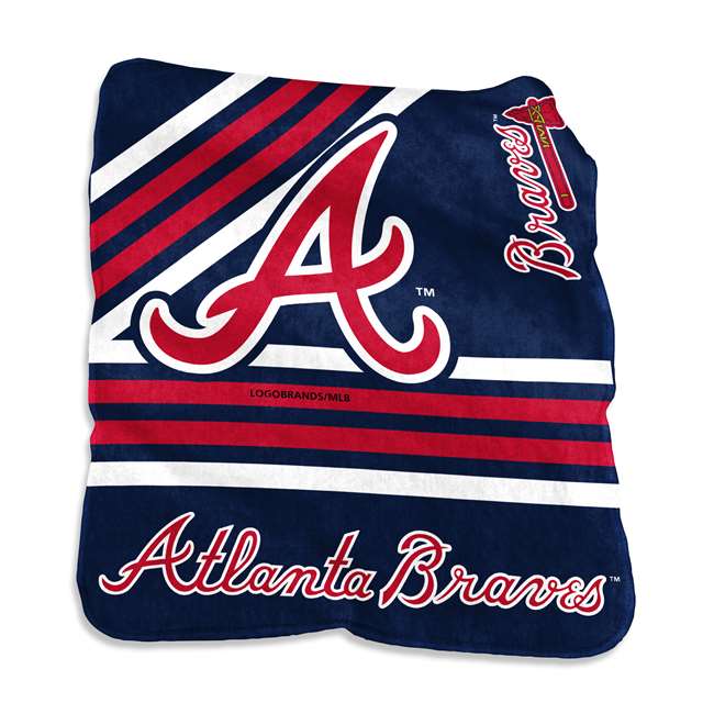 Atlanta Braves Raschel Throw Blanket - 50 X 60 inches