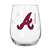 Atlanta Braves 16oz Satin Etch Curved Beverage Glass (2 Pack)