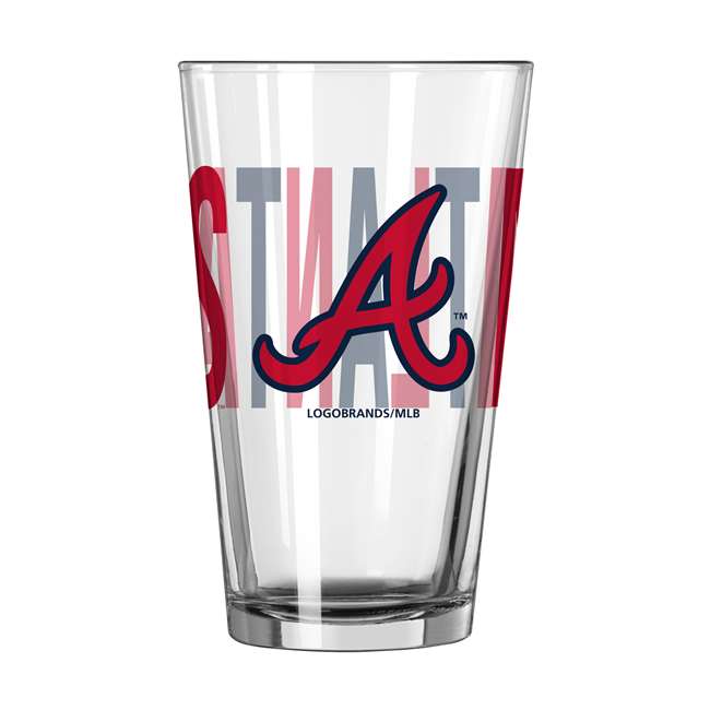 Atlanta Braves 16oz Overtime Pint Glass