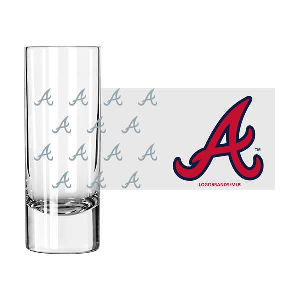 Atlanta Braves 2.5oz Shooter Glass (2 Pack)