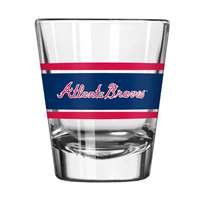 Atlanta Braves 2oz Stripe Shot Glass (2 Pack)