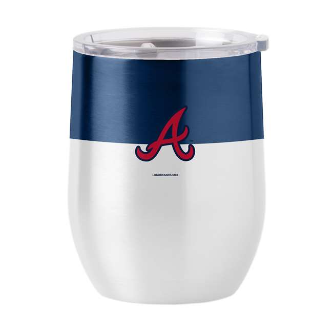 Atlanta Braves16oz Colorblock Stainless Curved Beverage Tumbler