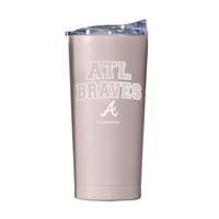 Atlanta Braves 20oz Stencil Powder Coat Tumbler