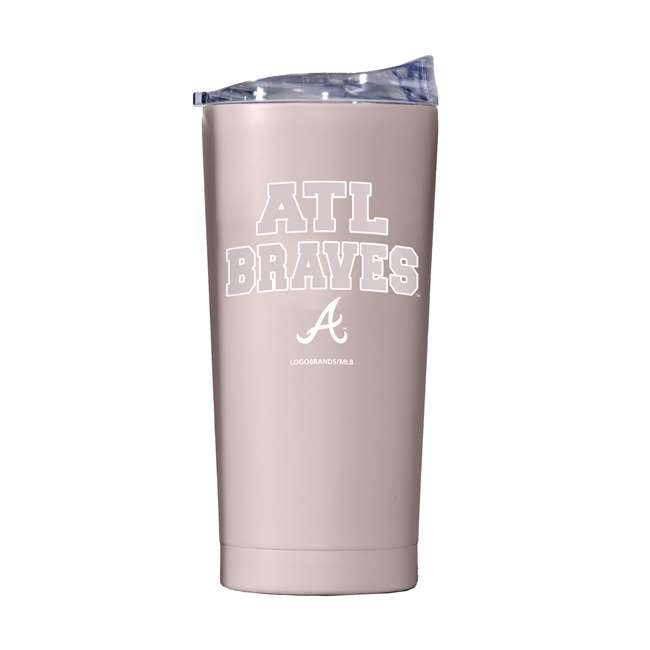 Atlanta Braves 20oz Stencil Powder Coat Tumbler