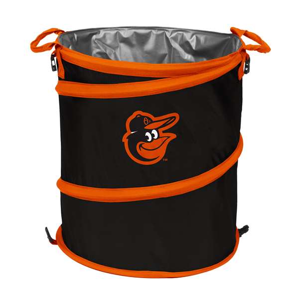 Baltimore Orioles 3-in-1 Collapsible Trash Can - Cooler - Hamper