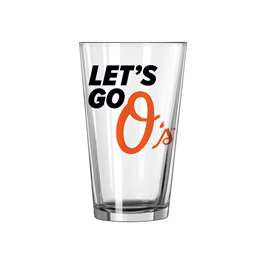 Baltimore Orioles 16oz Slogan Pint Glass