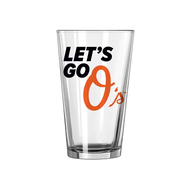 Baltimore Orioles 16oz Slogan Pint Glass