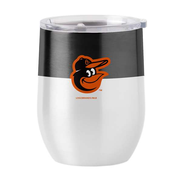 Baltimore Orioles16oz Colorblock Stainless Curved Beverage Tumbler