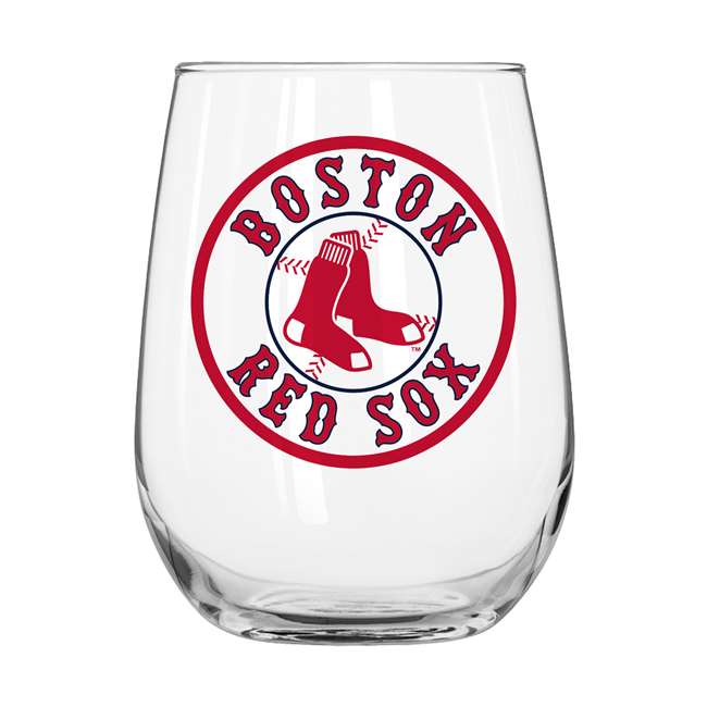 Boston Red Sox 16oz Swagger Curved Beverage Glass