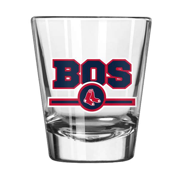 Boston Red Sox 2oz Lettermand Shot Glass (2 Pack)