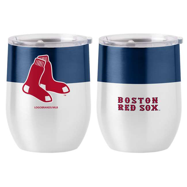 Boston Red Sox16oz Colorblock Stainless Curved Beverage Tumbler